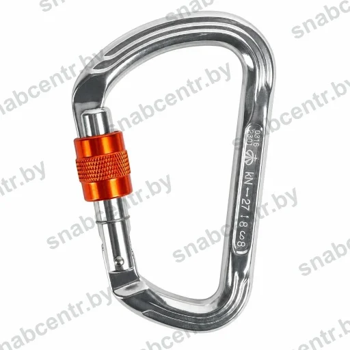 ver 0216 Карабин алюминиевый с муфтой (Keylock), 27 кН