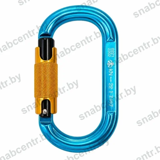 ver 0221 Карабин овал алюминиевый автомат (Keylock), 22 кН