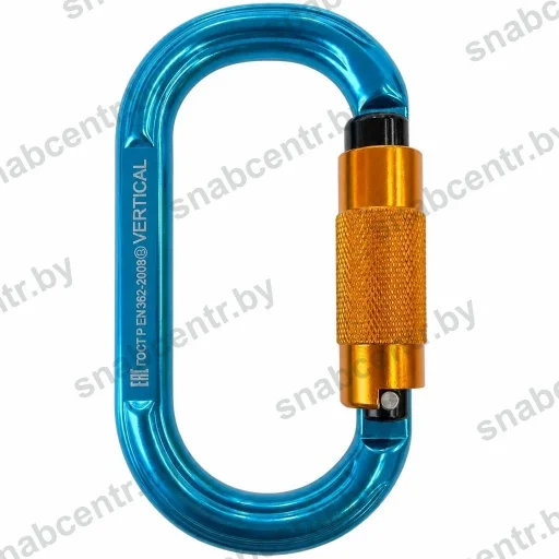 ver 0221 Карабин овал алюминиевый автомат (Keylock), 22 кН — превью 2