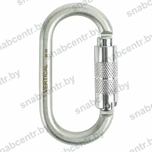 ver 0238 Карабин овал стальной люкс автомат (Keylock), 25 кН — превью 2