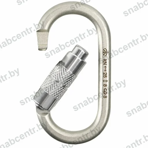 ver 0238 Карабин овал стальной люкс автомат (Keylock), 25 кН — превью 3
